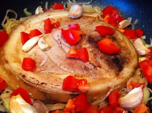 » Rouelle de porc à la tomate