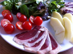 » Salade de magret de canard et pommes