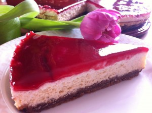 » Double cheesecake et glaçage à la framboise