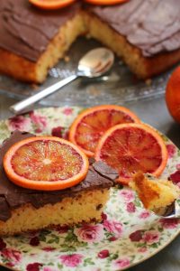 Moelleux à l’orange sanguine