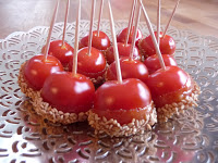 » Tomates au caramel-Tortilla au saumon- Thon au fromage frais