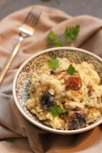 » Risotto poulet champignons huile de truffe