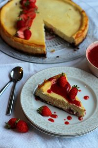 Cheesecake cookie fraise