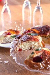 » Brioche des rois fruits confits et fleur d’oranger