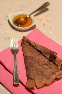 » Crêpes chocolat et lait d’amande