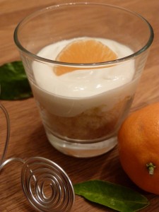 » Mascarpone à la clémentine sur fond de brioche